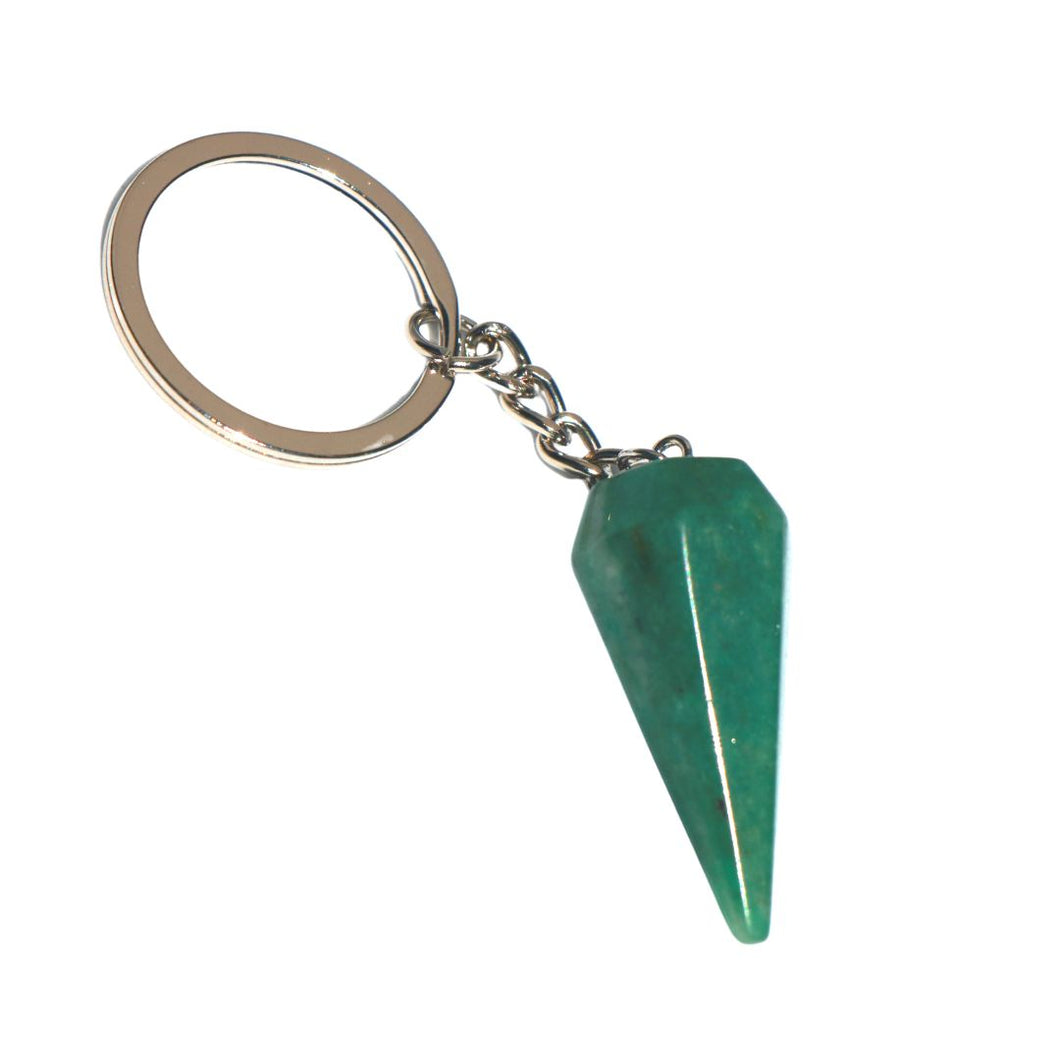 GREEN AVENTURINE PENDULUM KEYRING